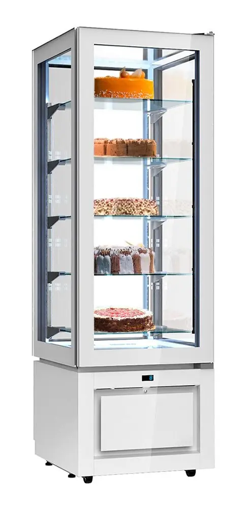 Кондитерская холодильная витрина GGM Gastro PKVS324W (White)