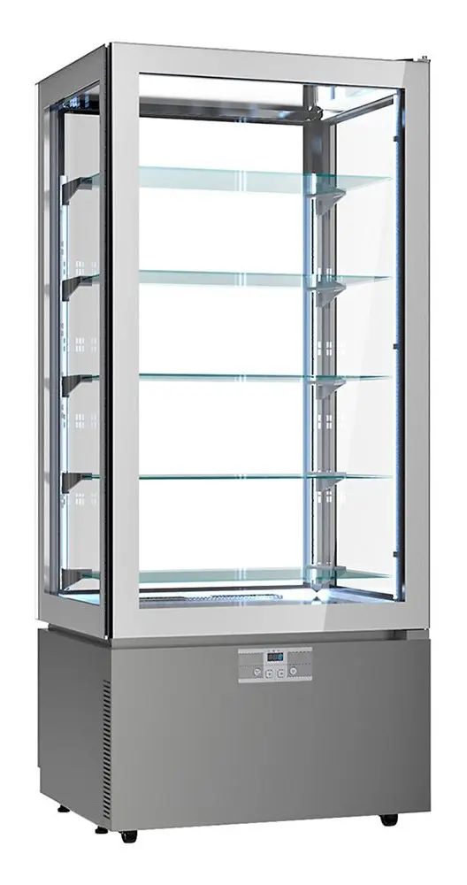 Кондитерская холодильная витрина GGM Gastro PKVS457 (Silver) - 2