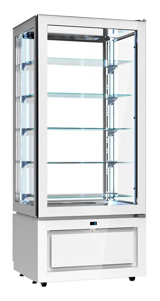 Кондитерская холодильная витрина GGM Gastro PKVS457W (White) - 2