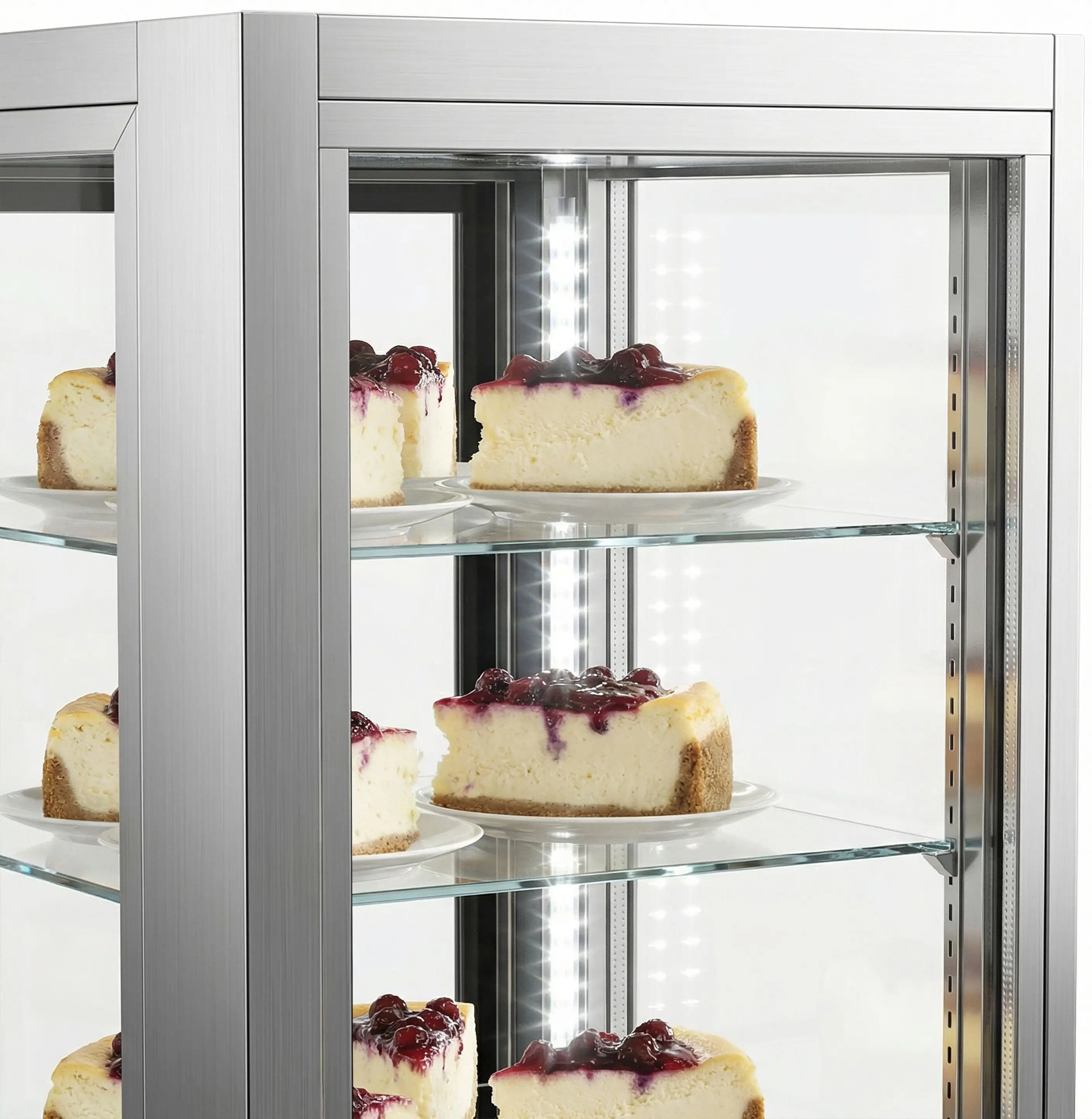 Vitrina frigorifica de patiserie GGM Gastro PVH550E3N (Silver) - 5
