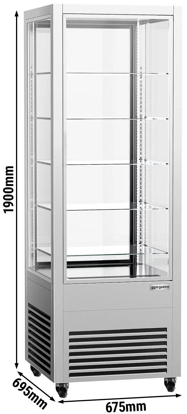 Vitrina frigorifica de patiserie GGM Gastro PVH550E3N (Silver) - 9