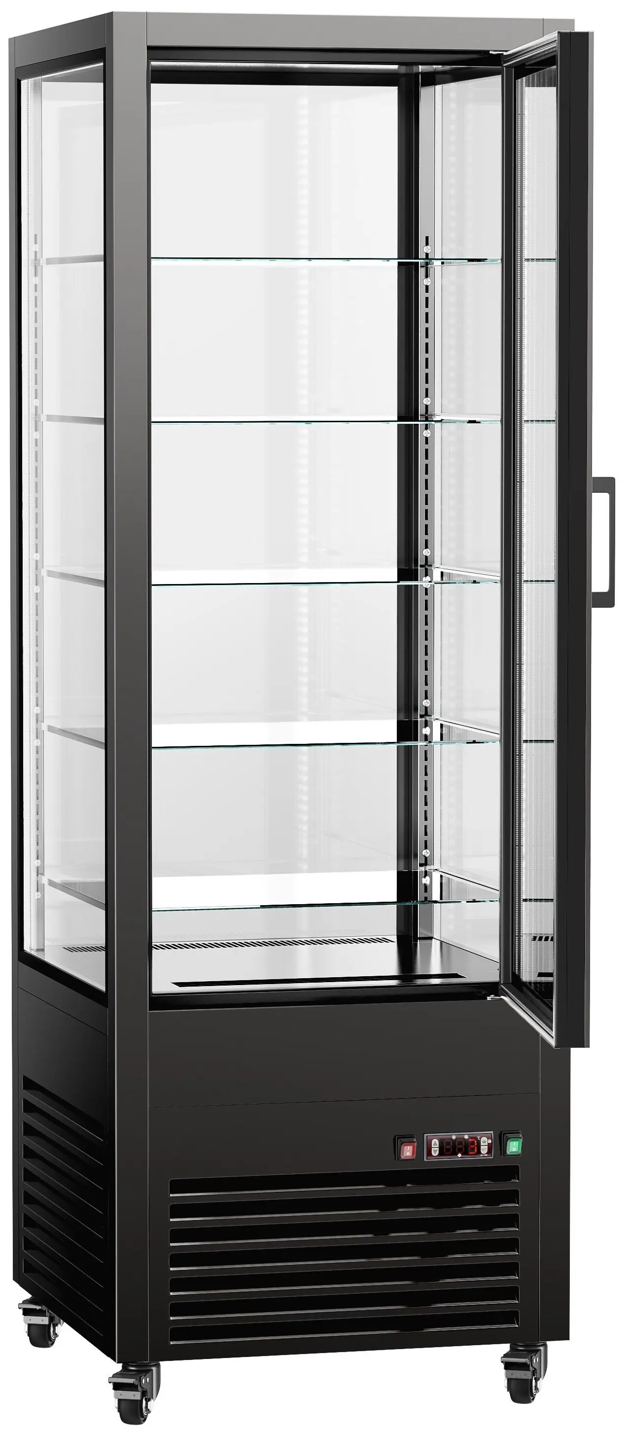 Vitrina frigorifica de patiserie GGM Gastro PVH550S3N (Black) - 4
