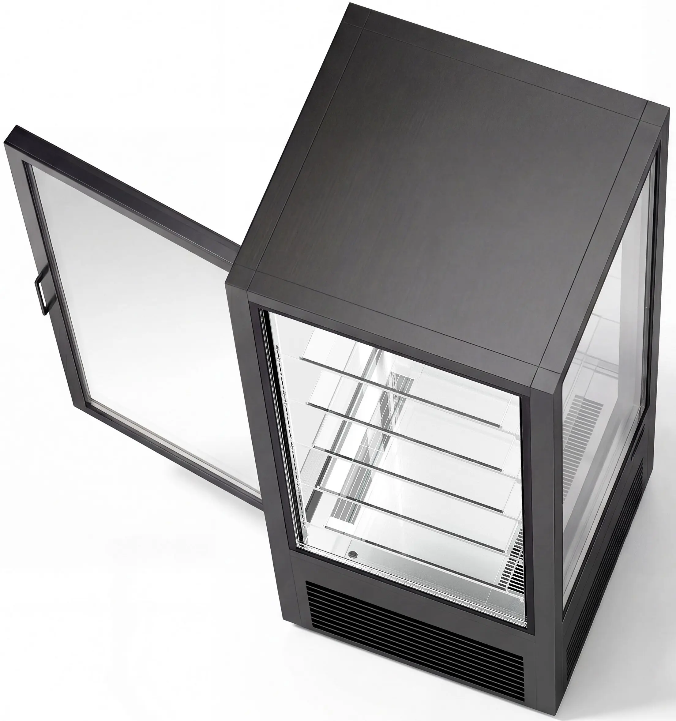 Vitrina frigorifica de patiserie GGM Gastro PVH550S3N (Black) - 5