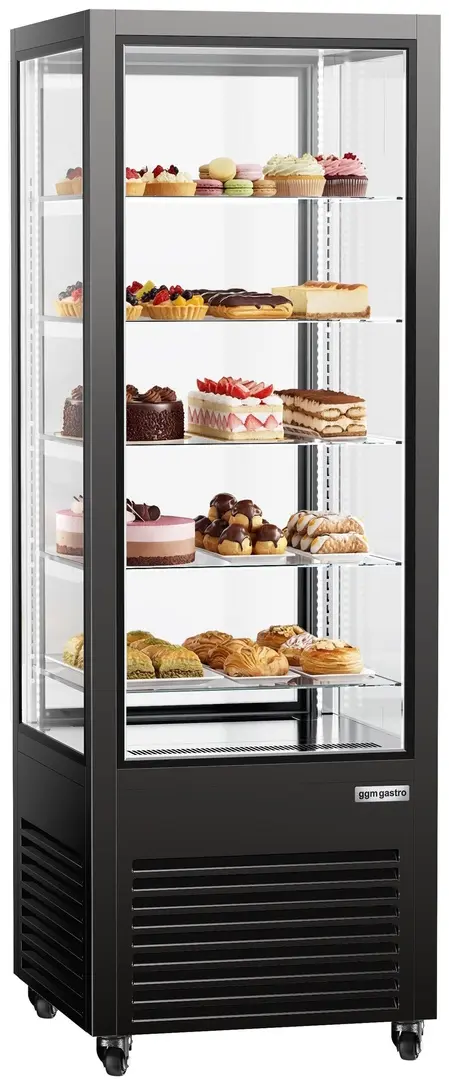 Vitrina frigorifica de patiserie GGM Gastro PVH550S3N (Black)