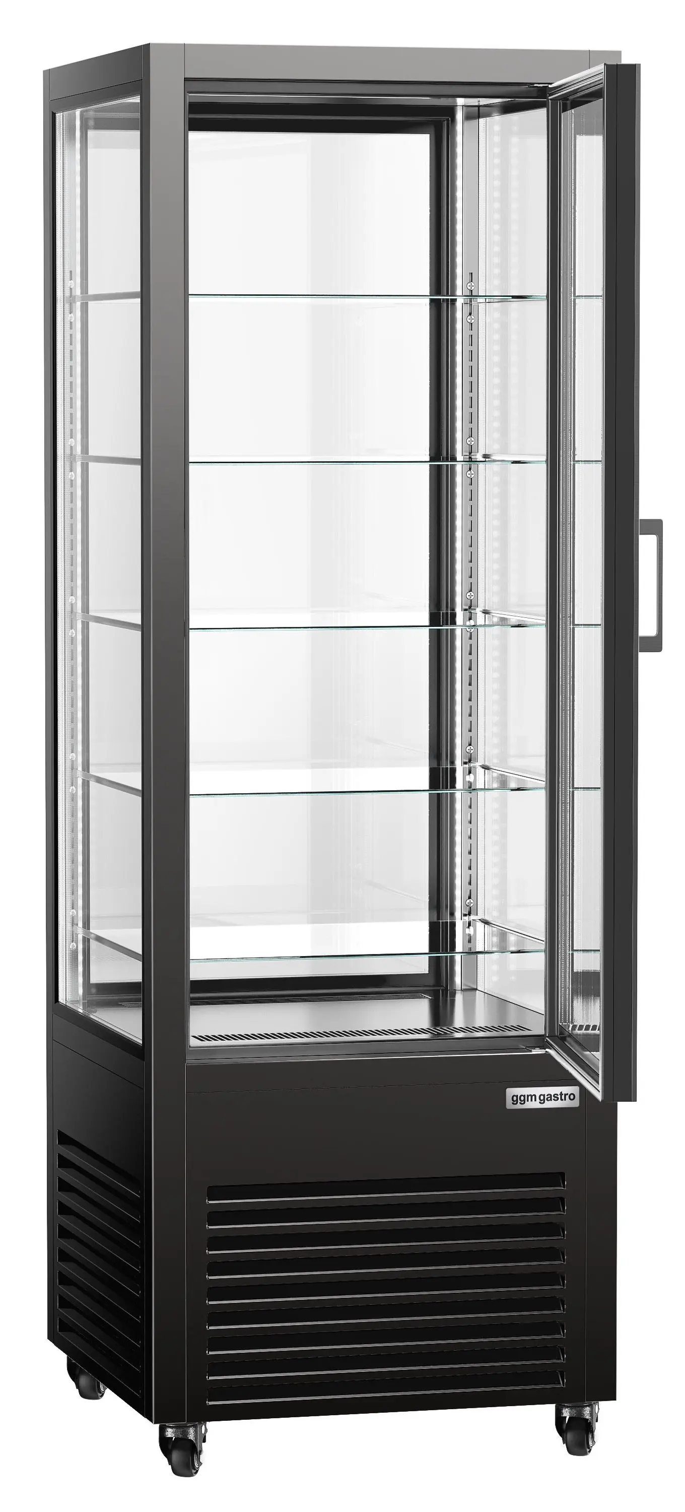 Кондитерская холодильная витрина GGM Gastro PVH550S3T2N (Black) - 2