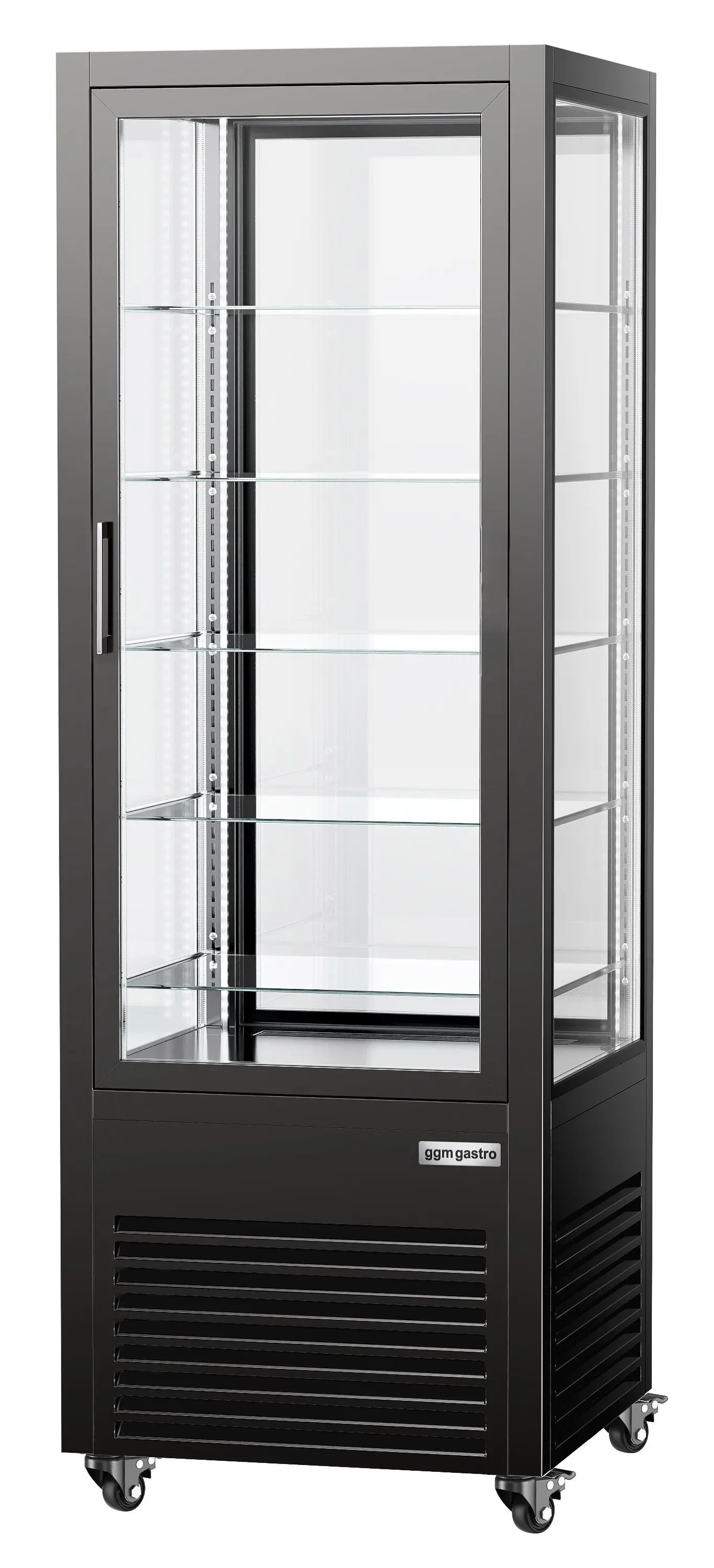 Кондитерская холодильная витрина GGM Gastro PVH550S3T2N (Black) - 3