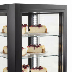 Кондитерская холодильная витрина GGM Gastro PVH550S3T2N (Black) Thumb