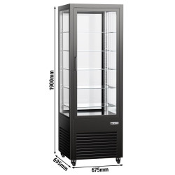 Кондитерская холодильная витрина GGM Gastro PVH550S3T2N (Black) Thumb