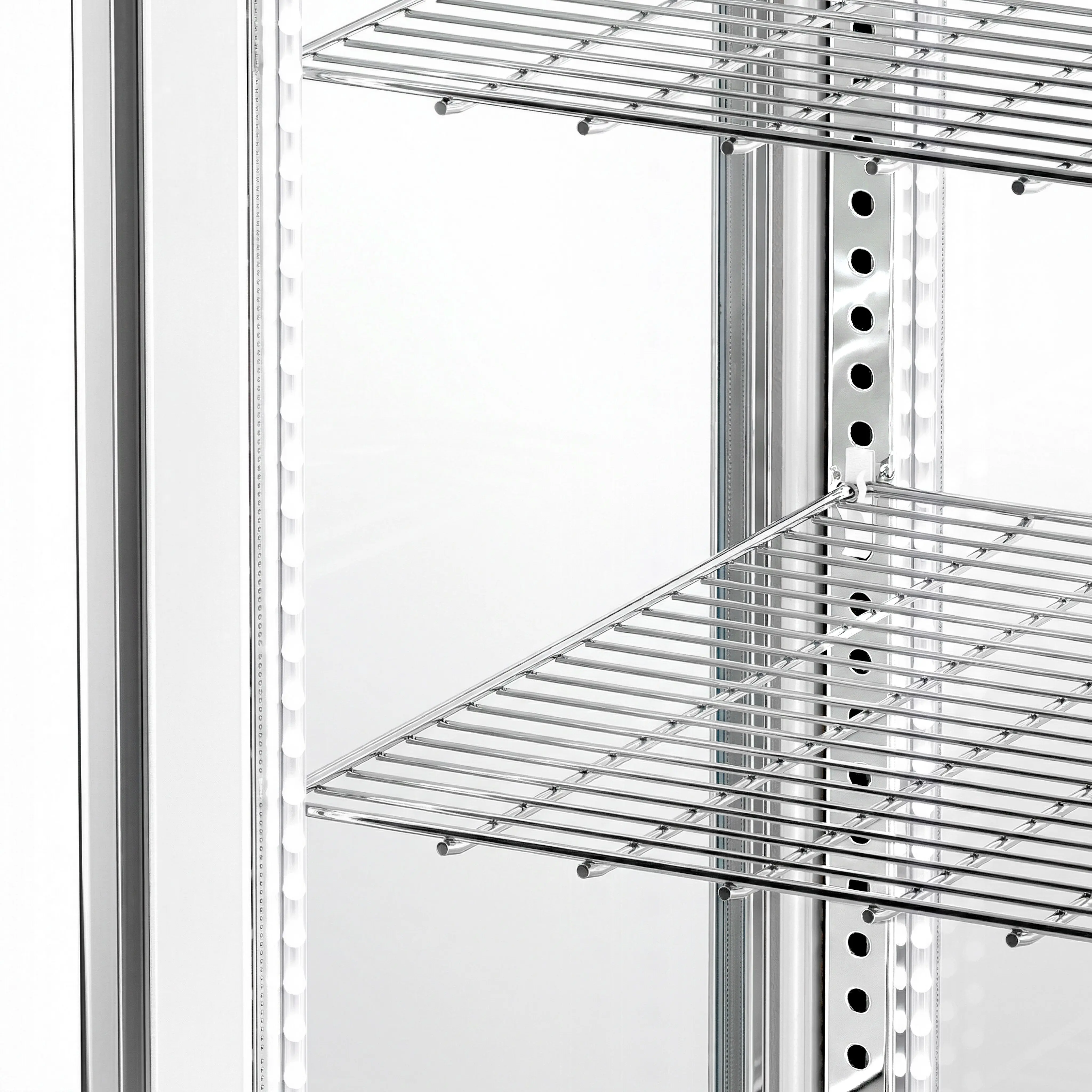 Кондитерская холодильная витрина GGM Gastro PVNR235N (White) - 6
