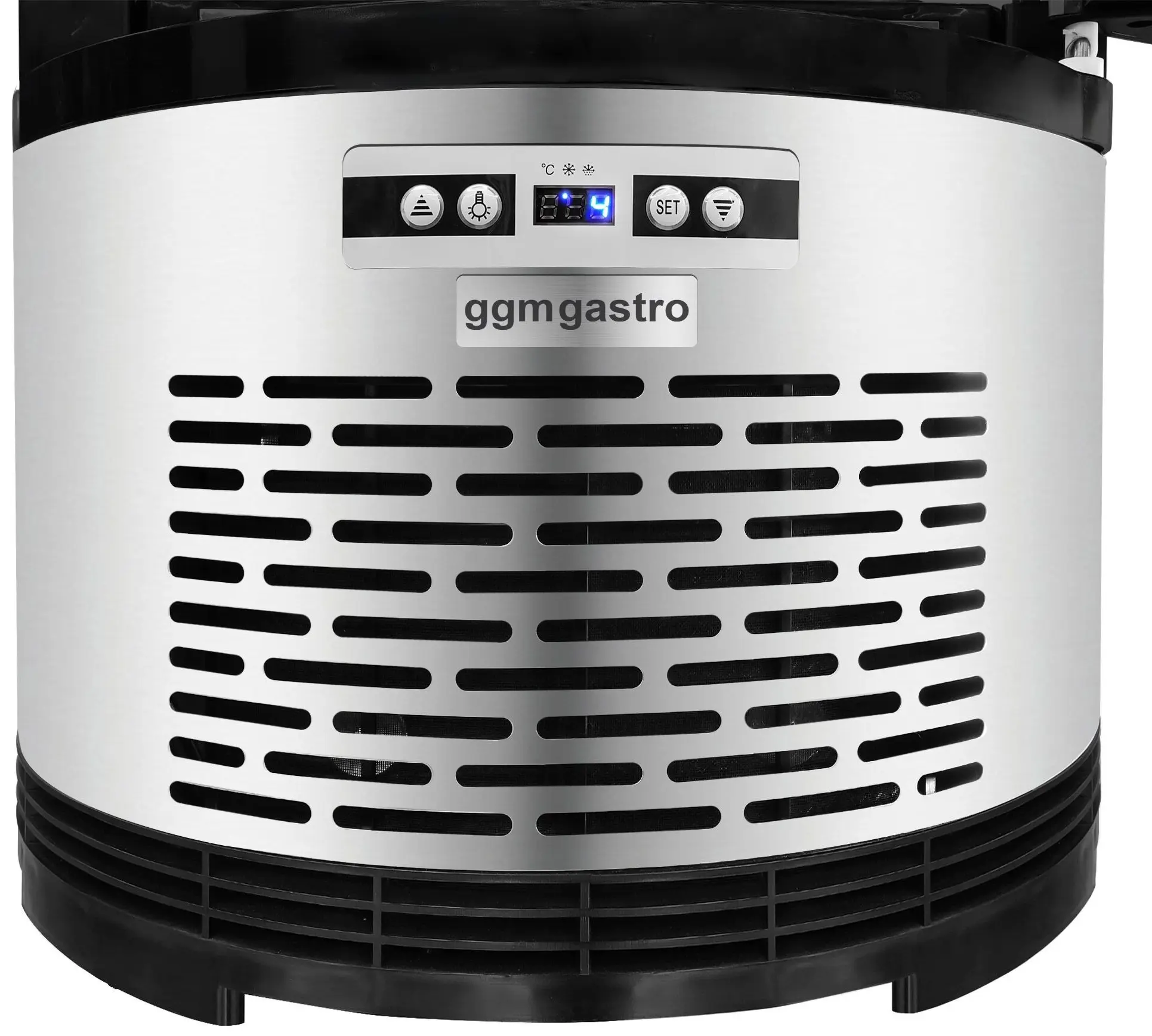 Vitrina frigorifica de patiserie GGM Gastro PVNR400R (Black/Inox) - 3