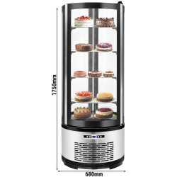 Vitrina frigorifica de patiserie GGM Gastro PVNR400R (Black/Inox) Thumb