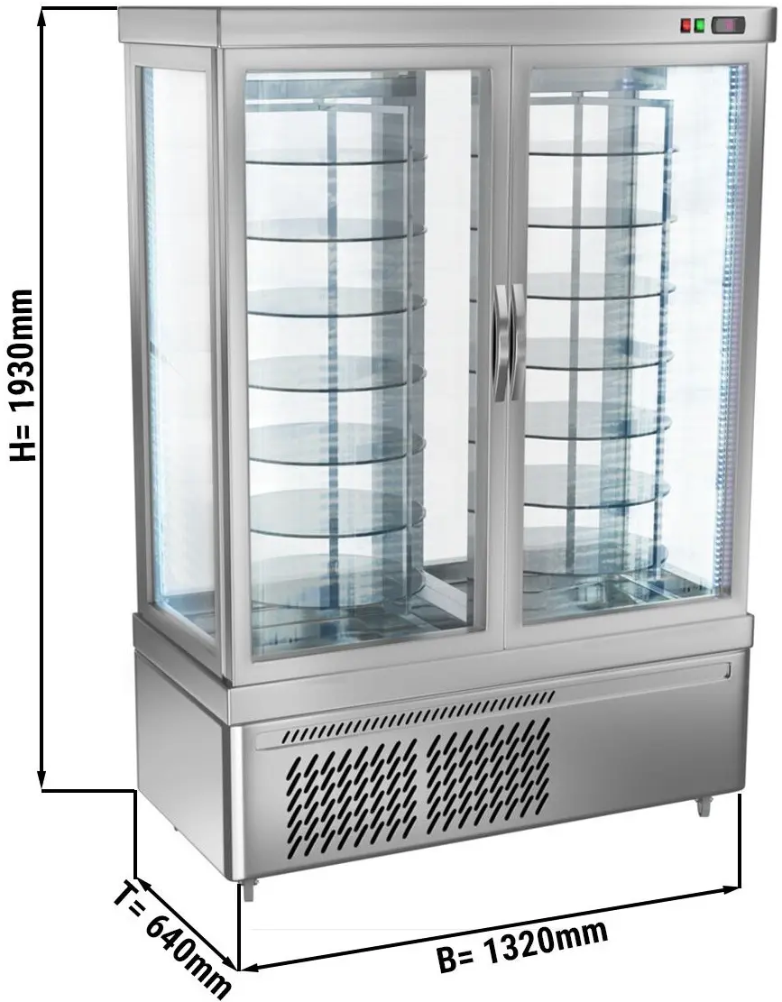 Vitrina frigorifica de patiserie GGM Gastro PVT900-R (Silver) - 4