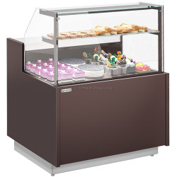 Vitrina frigorifica de patiserie GGM Gastro Riga KUI101-M (Brown)
