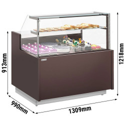 Vitrina frigorifica de patiserie GGM Gastro Riga KUI141-M (Brown) Thumb