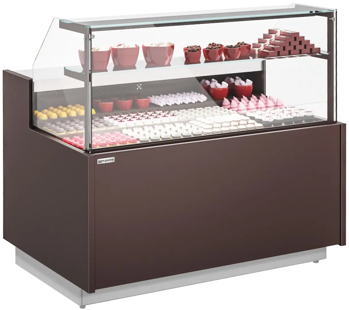 Vitrina frigorifica de patiserie GGM Gastro Riga KUI141P-M (Brown)