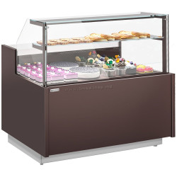 Vitrina frigorifica de patiserie GGM Gastro Riga KUI171-M (Brown)