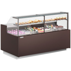 Vitrina frigorifica de patiserie GGM Gastro Riga KUI201-M (Brown)