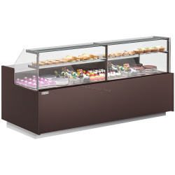 Vitrina frigorifica de patiserie GGM Gastro Riga KUI261-M (Brown)
