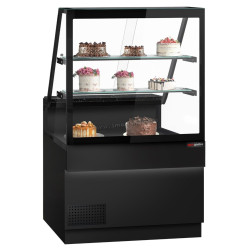 Кондитерская холодильная витрина GGM Gastro Toronto KTE100-S (Black)