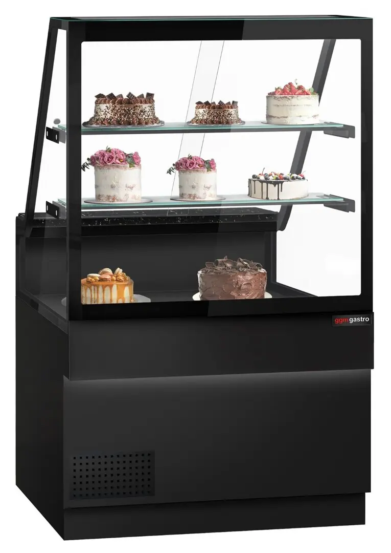 Кондитерская холодильная витрина GGM Gastro Toronto KTE100-S (Black)