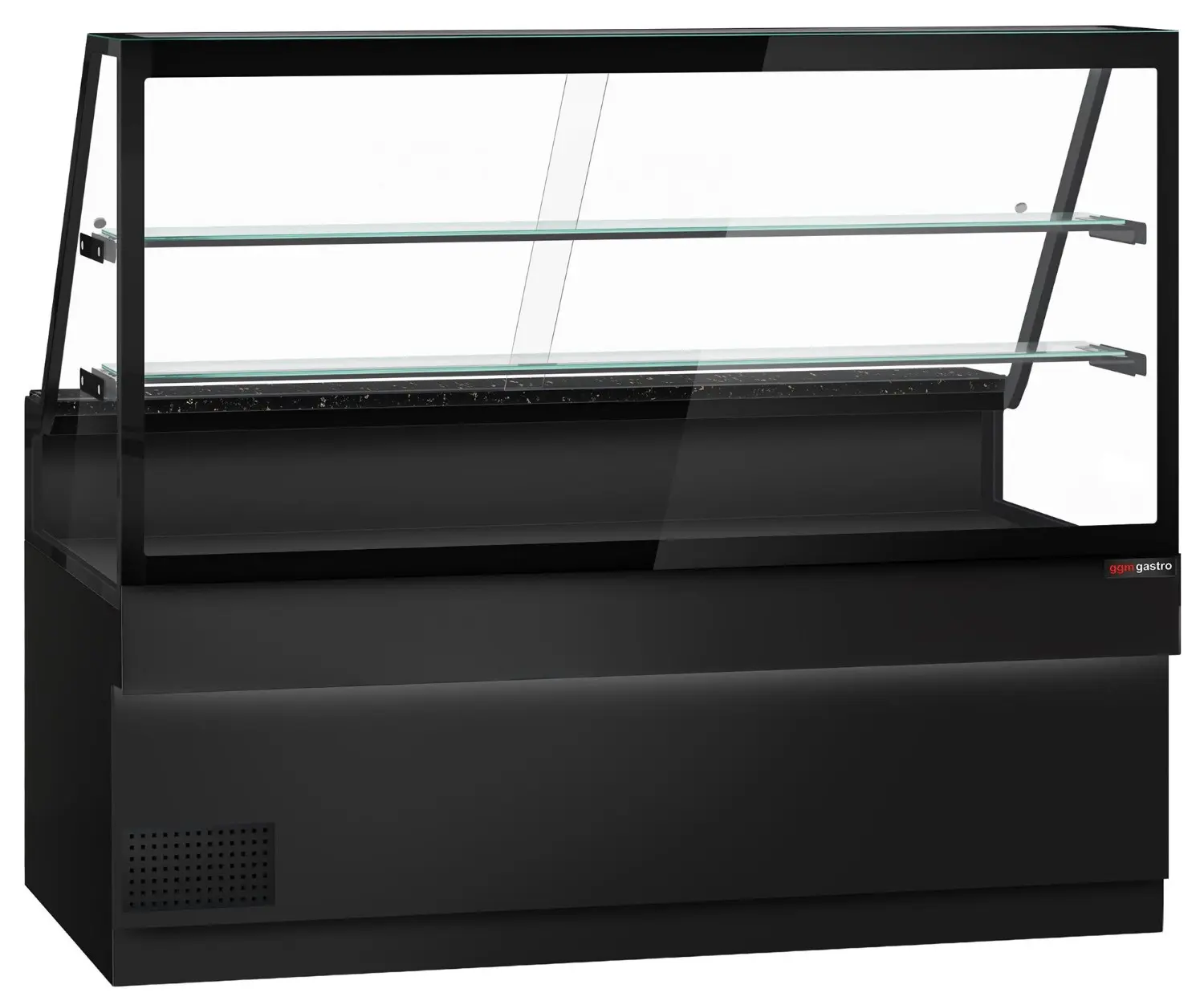 Vitrina frigorifica de patiserie GGM Gastro Toronto KTE200-S (Black) - 2