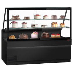 Vitrina frigorifica de patiserie GGM Gastro Toronto KTE200-S (Black)