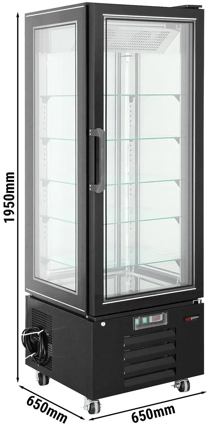 Vitrina congelator de patiserie GGM Gastro PTKVH340 (Black) - 7