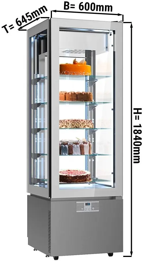 Vitrina frigorifica de patiserie GGM Gastro PTKVS324 (Silver) - 3