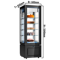 Кондитерская морозильная витрина GGM Gastro PTKVS324S (Black) Thumb