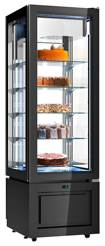 Кондитерская морозильная витрина GGM Gastro PTKVS324S (Black)