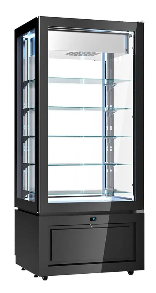 Кондитерская морозильная витрина GGM Gastro PTKVS457S (Black) - 2