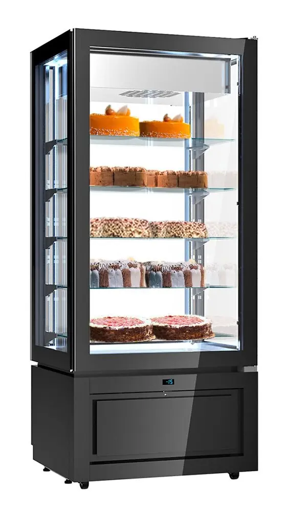 Кондитерская морозильная витрина GGM Gastro PTKVS457S (Black)