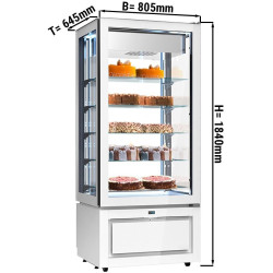 Vitrina frigorifica de patiserie GGM Gastro PTKVS457W (White) Thumb