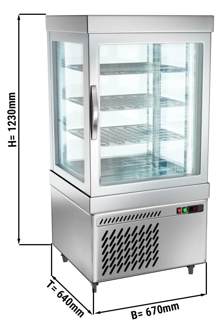 Кондитерская морозильная витрина GGM Gastro PVT250M (Silver) - 2