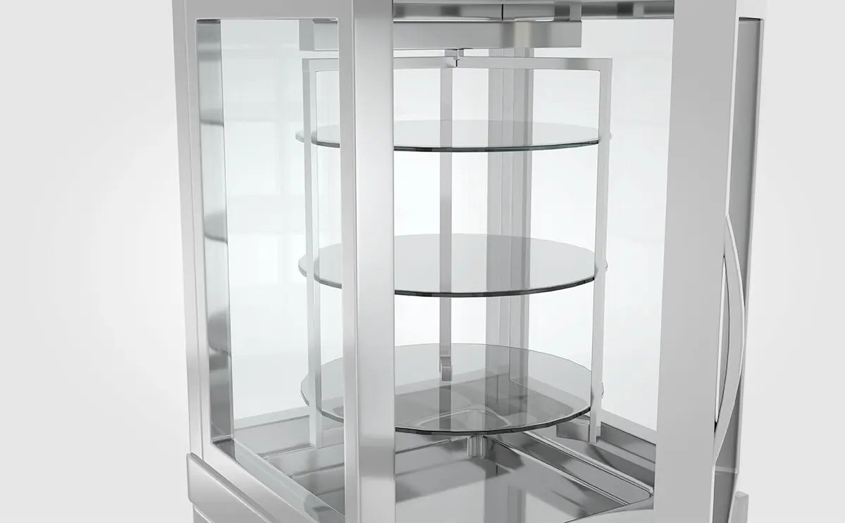Vitrina congelator de patiserie GGM Gastro PVT450M-R (Silver) - 3