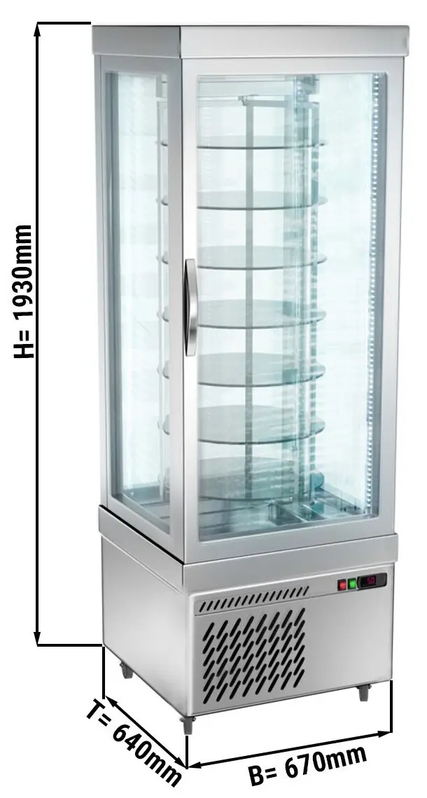 Vitrina congelator de patiserie GGM Gastro PVT450M-R (Silver) - 4