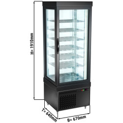 Vitrina congelator de patiserie GGM Gastro PVT450M-SW (Black) Thumb