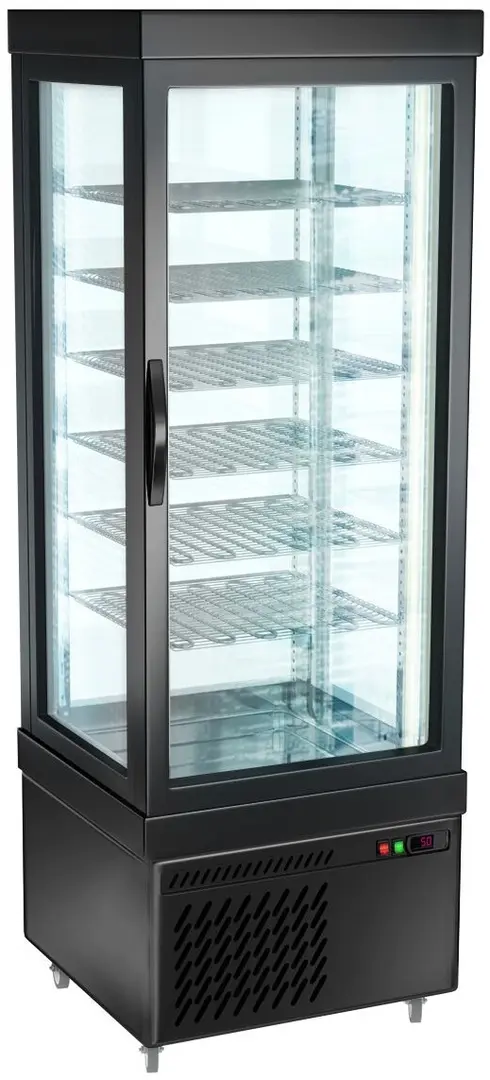 Vitrina congelator de patiserie GGM Gastro PVT450M-SW (Black)