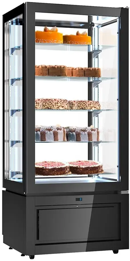 Кондитерская витрина GGM Gastro PKVS457S (Black)