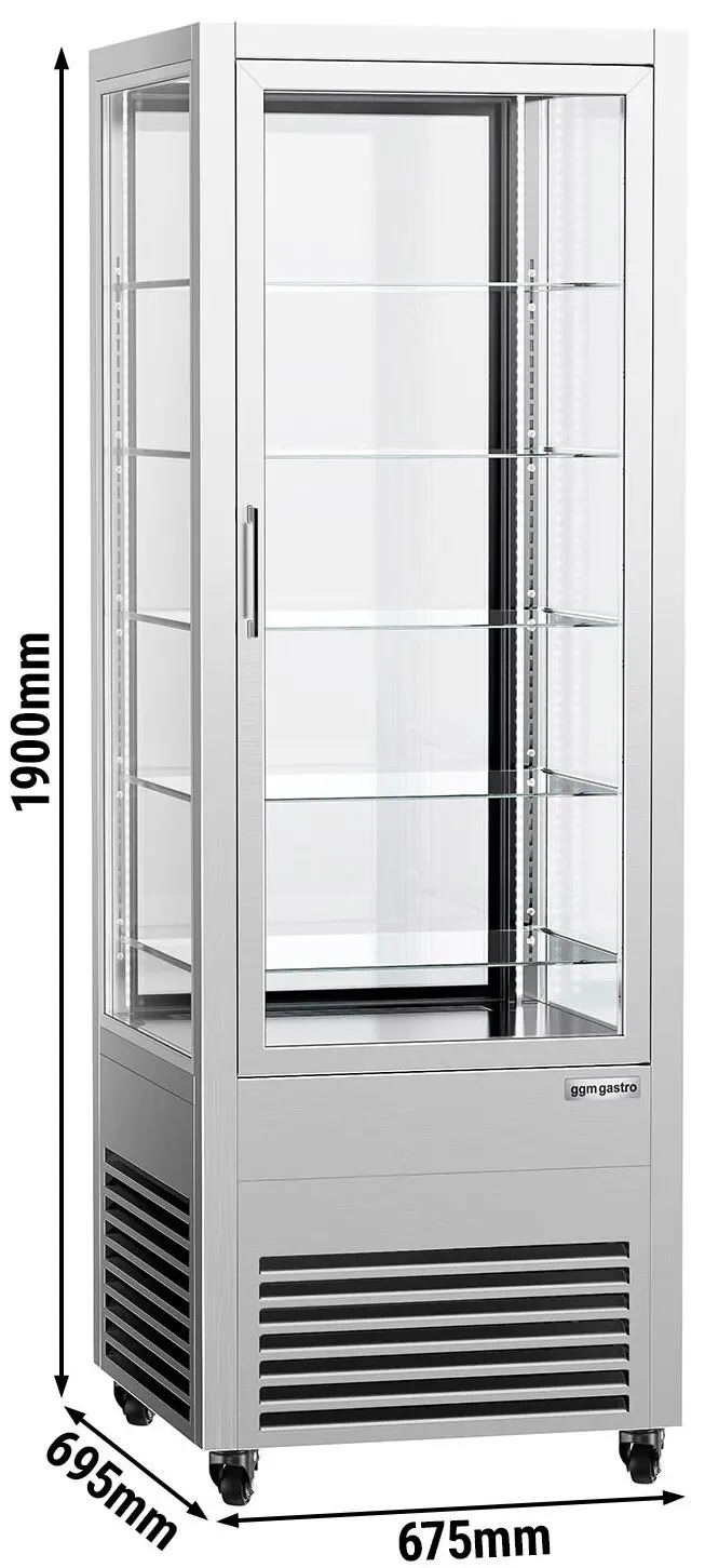 Vitrina de patiserie GGM Gastro PVH550E3T2N (Silver) - 11