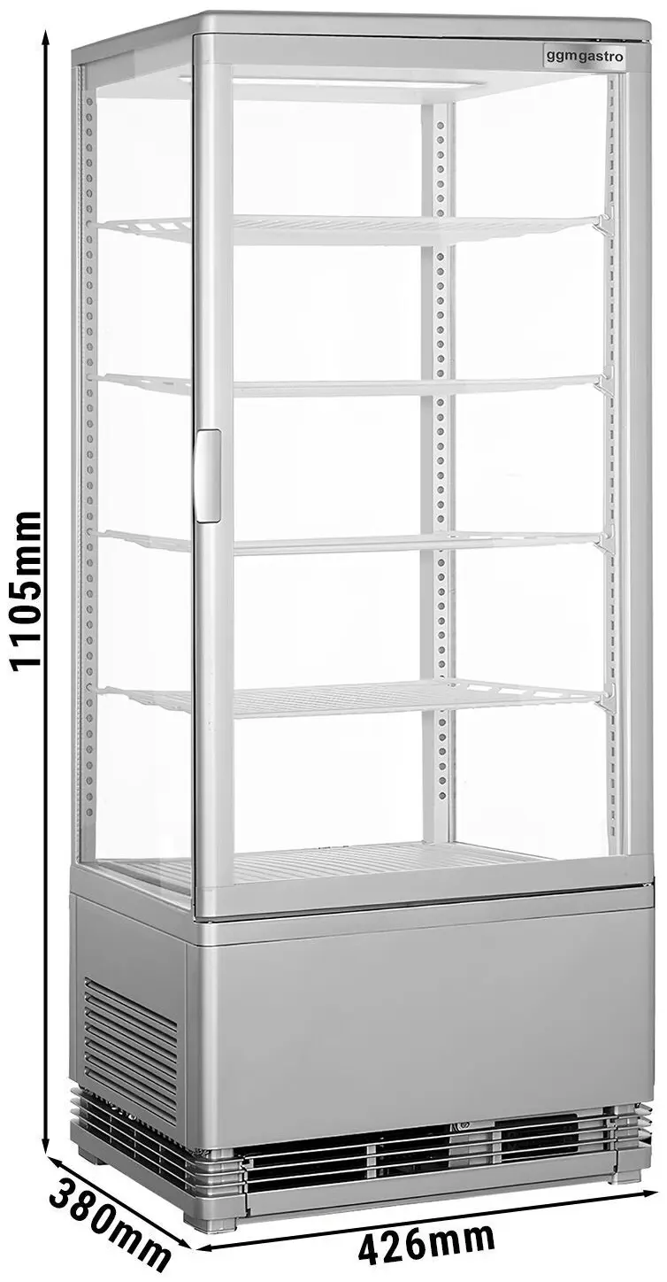 Vitrina de patiserie GGM Gastro PVNR98E (Silver) - 5