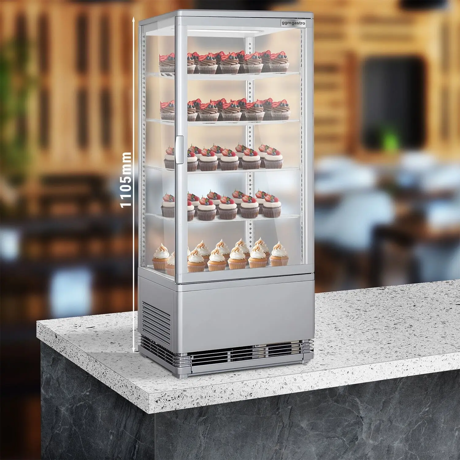 Vitrina de patiserie GGM Gastro PVNR98E (Silver) - 6