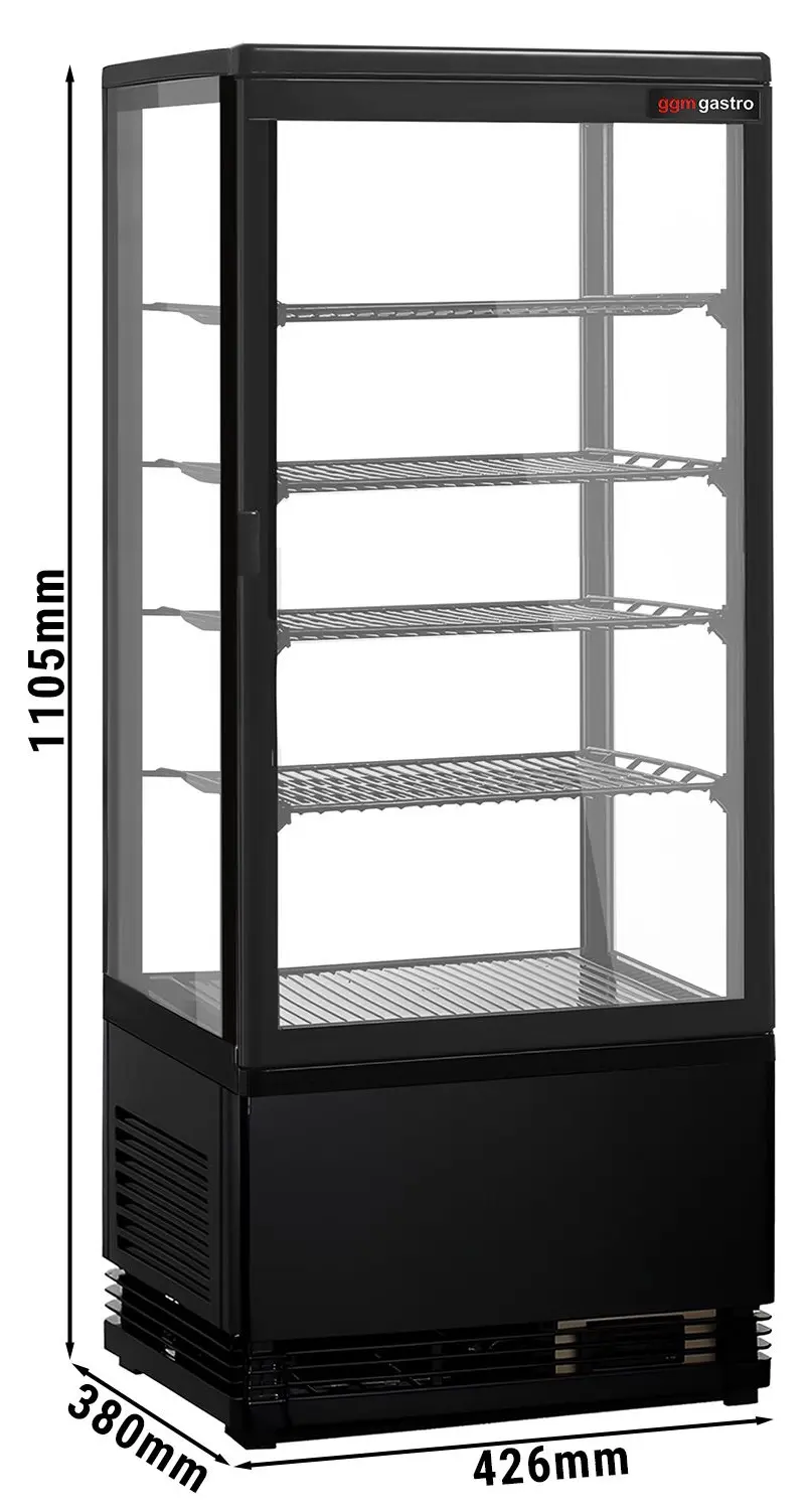 Кондитерская витрина GGM Gastro PVNR98S (Black) - 2