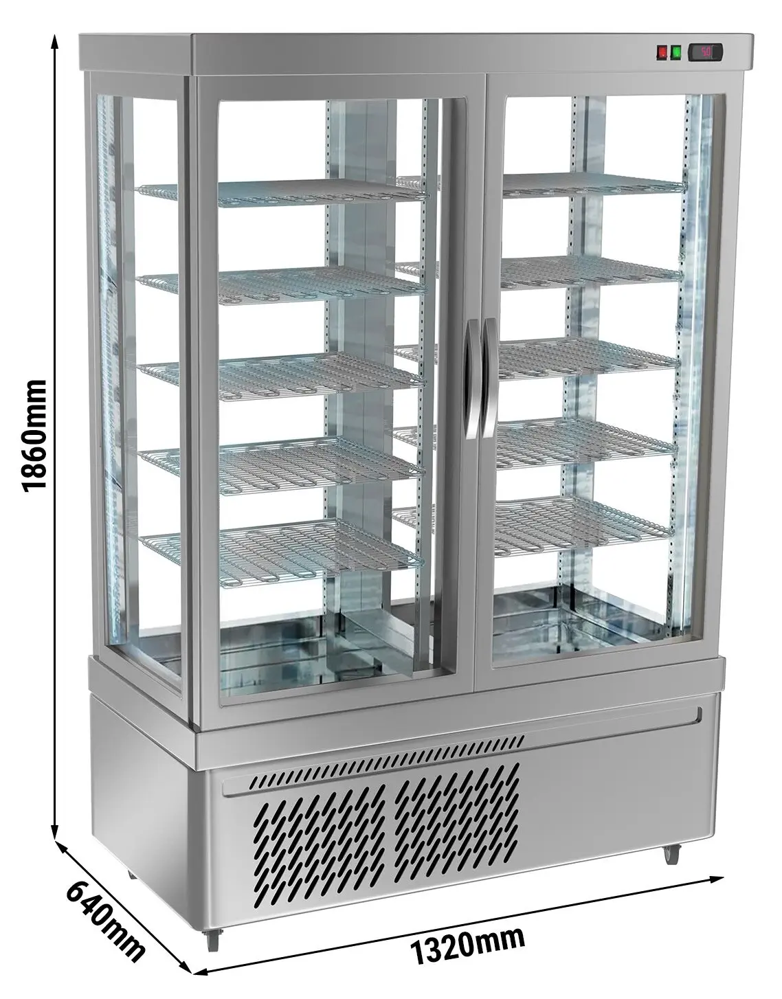 Кондитерская витрина GGM Gastro PVT900 (Silver) - 4