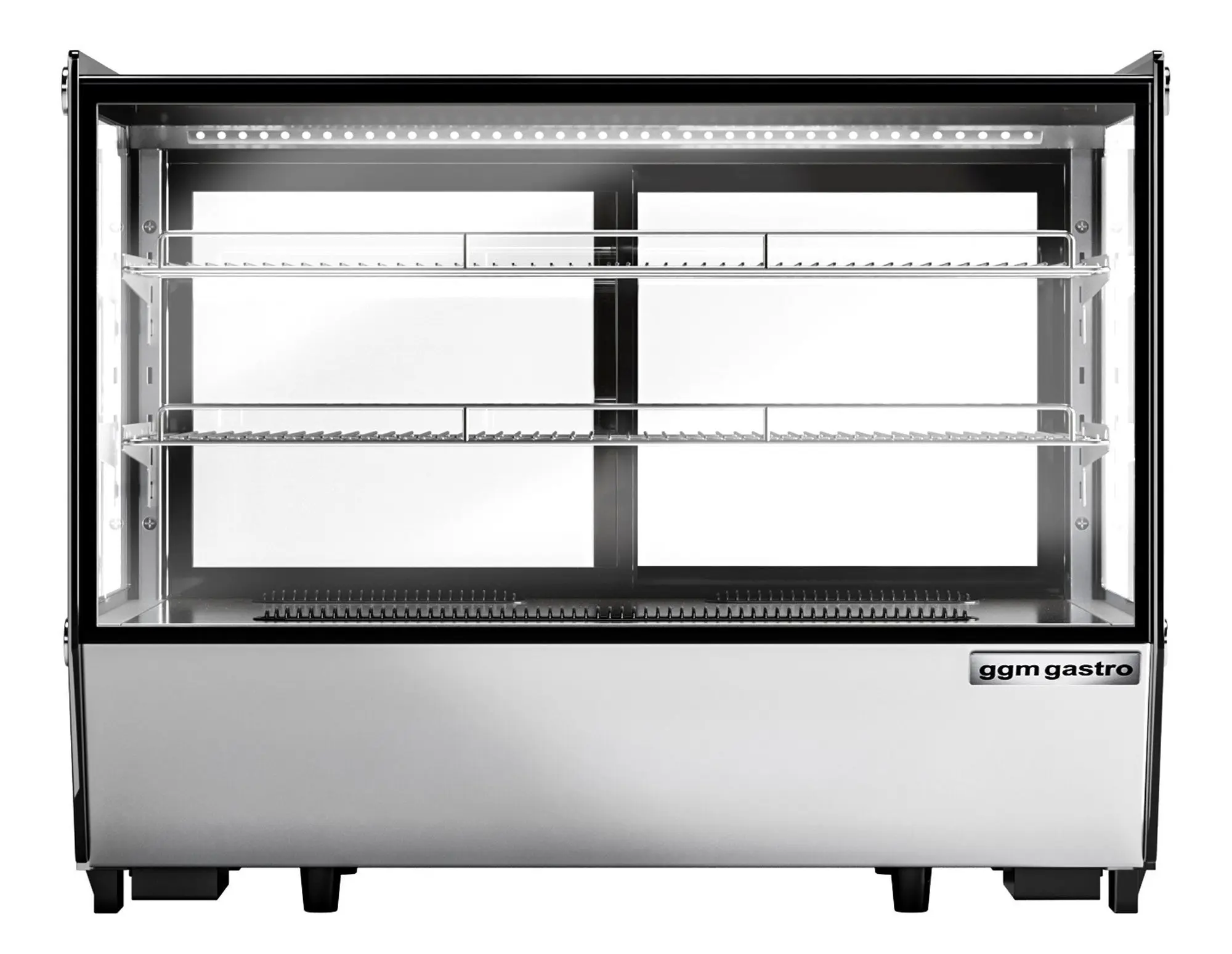 Кондитерская витрина настольная GGM Gastro TKVGNR160 (Black/Inox) - 3
