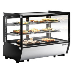 Кондитерская витрина настольная GGM Gastro TKVGNR160 (Black/Inox)