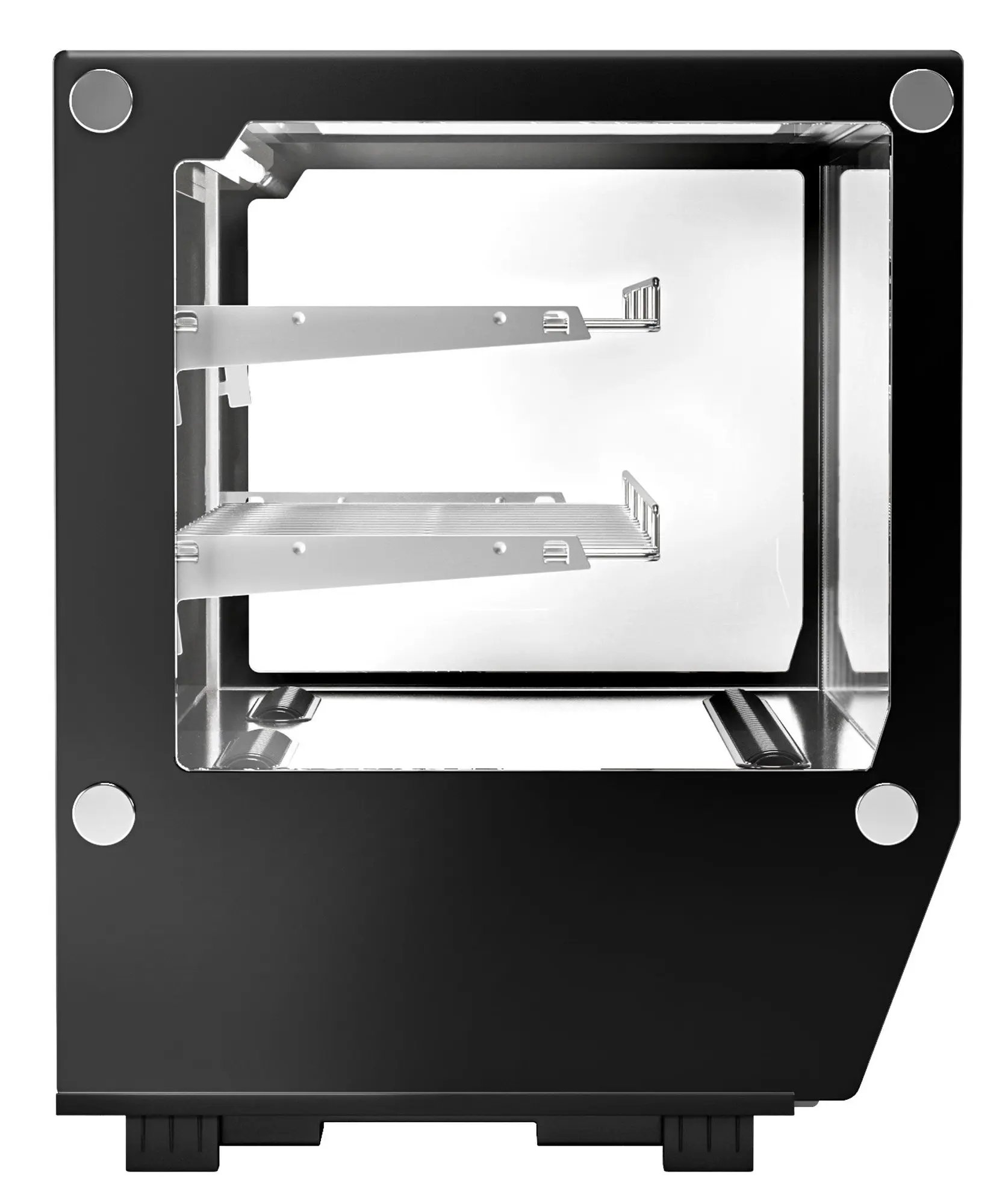 Кондитерская витрина настольная GGM Gastro TKVGNR160 (Black/Inox) - 4