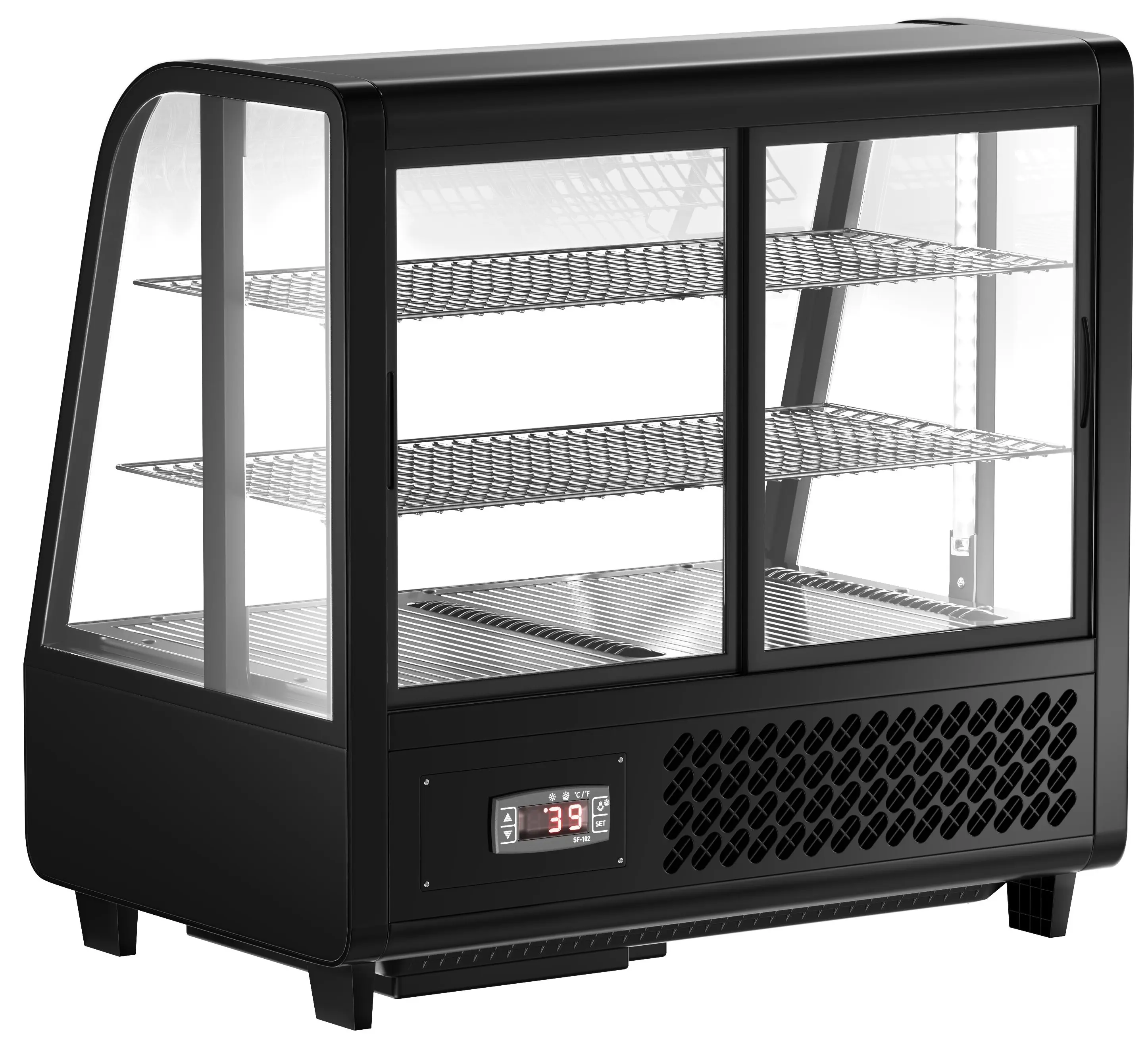 Кондитерская витрина настольная GGM Gastro TKVNR100 (Black) - 3