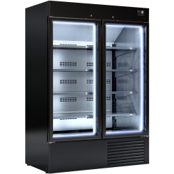 Vitrina congelator pentru supermarket GGM Gastro TKI1310S (Black) Thumb
