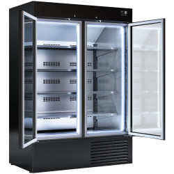 Vitrina congelator pentru supermarket GGM Gastro TKI1310S (Black) Thumb